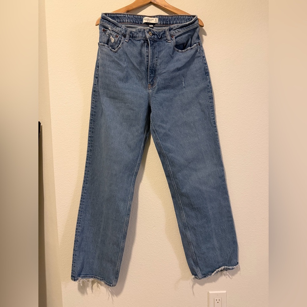 Abercrombie & Fitch Light Blue Straight Leg Jeans